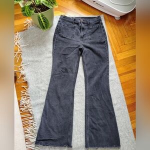 GAP Straight-Leg Black Jeans with Subtle Flare